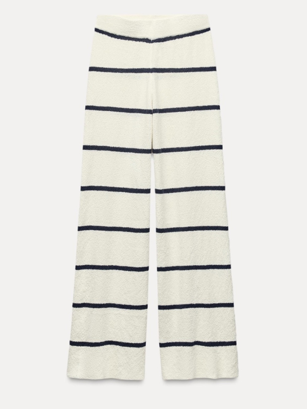 Zara Striped Knit Wide-Leg Pants